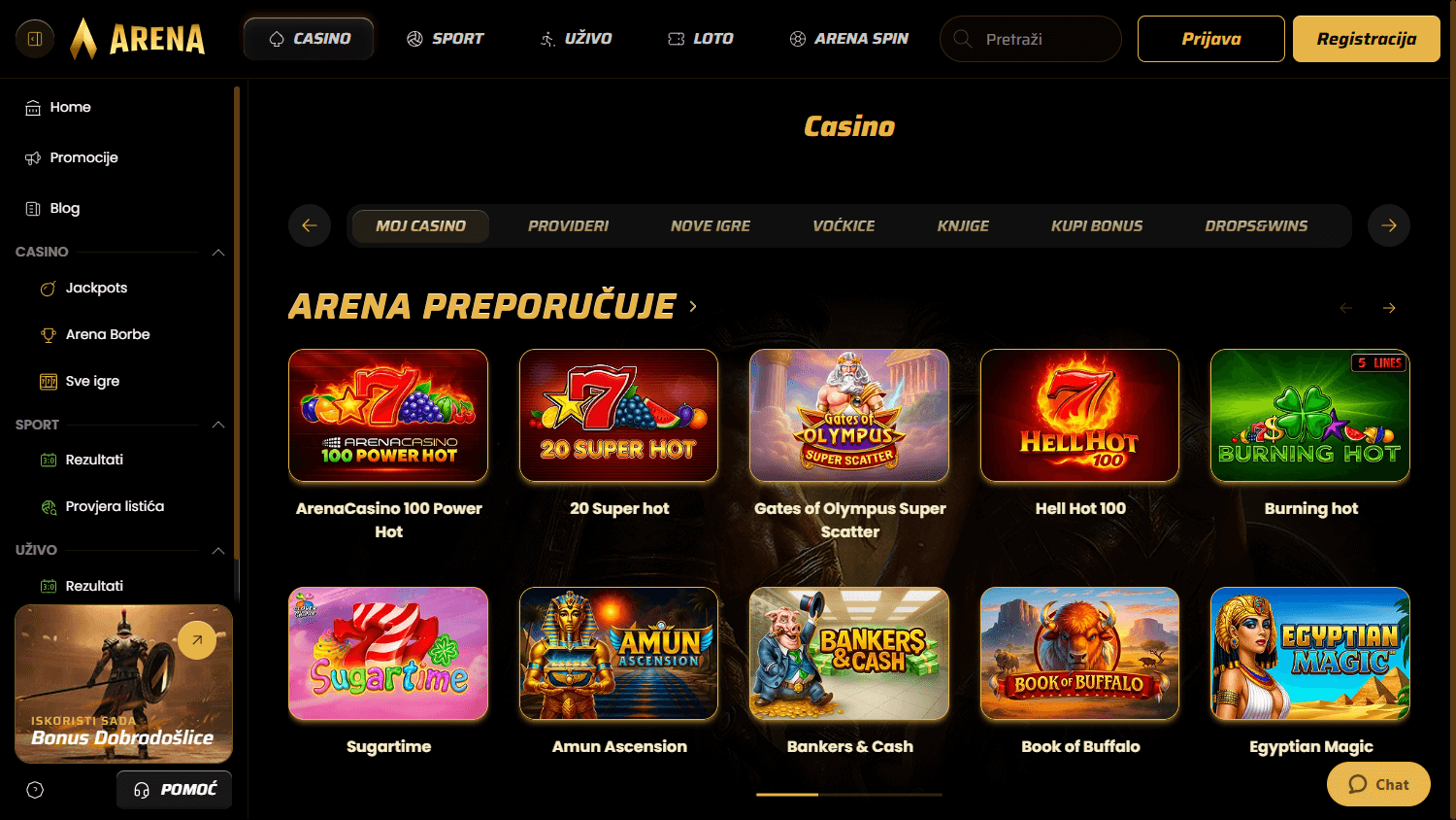 Arena Casino: Aktionen im Arena Casino für Bestandskunden