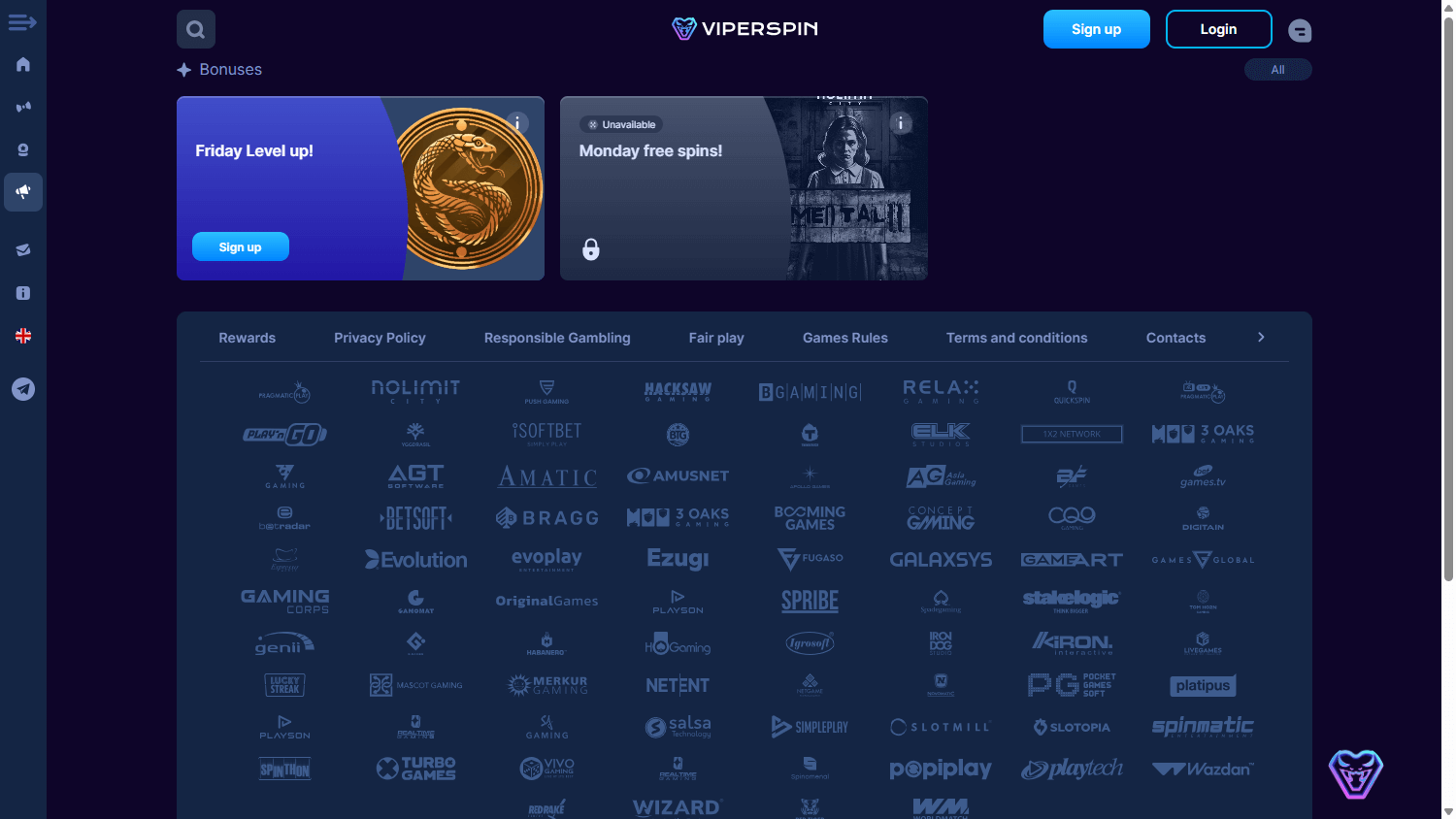 Viperspin Casino Promotions