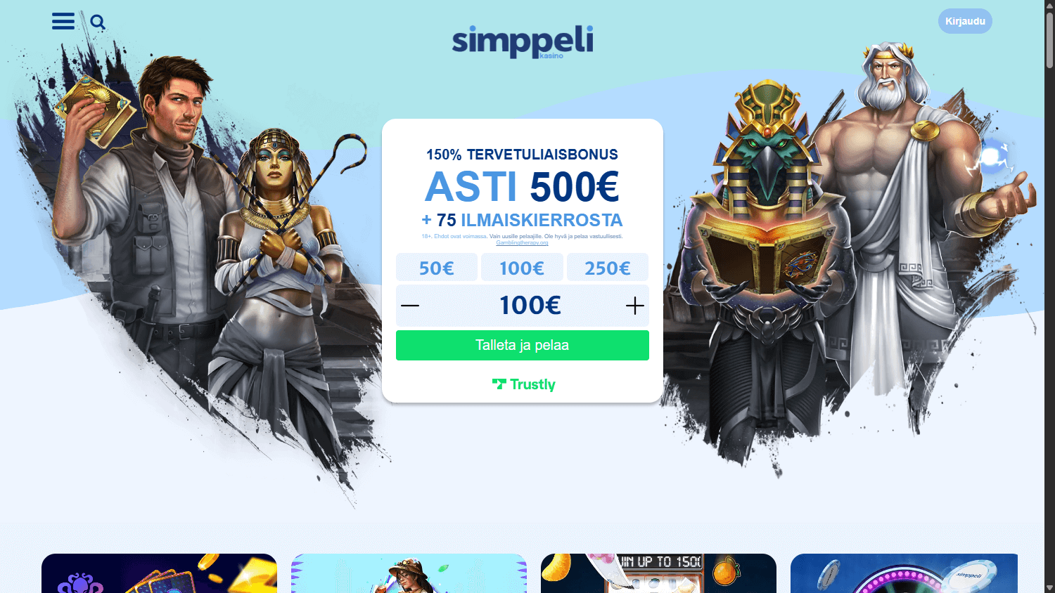simppeli_casino_homepage_desktop