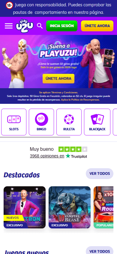 playuzu_casino_mx_homepage_mobile