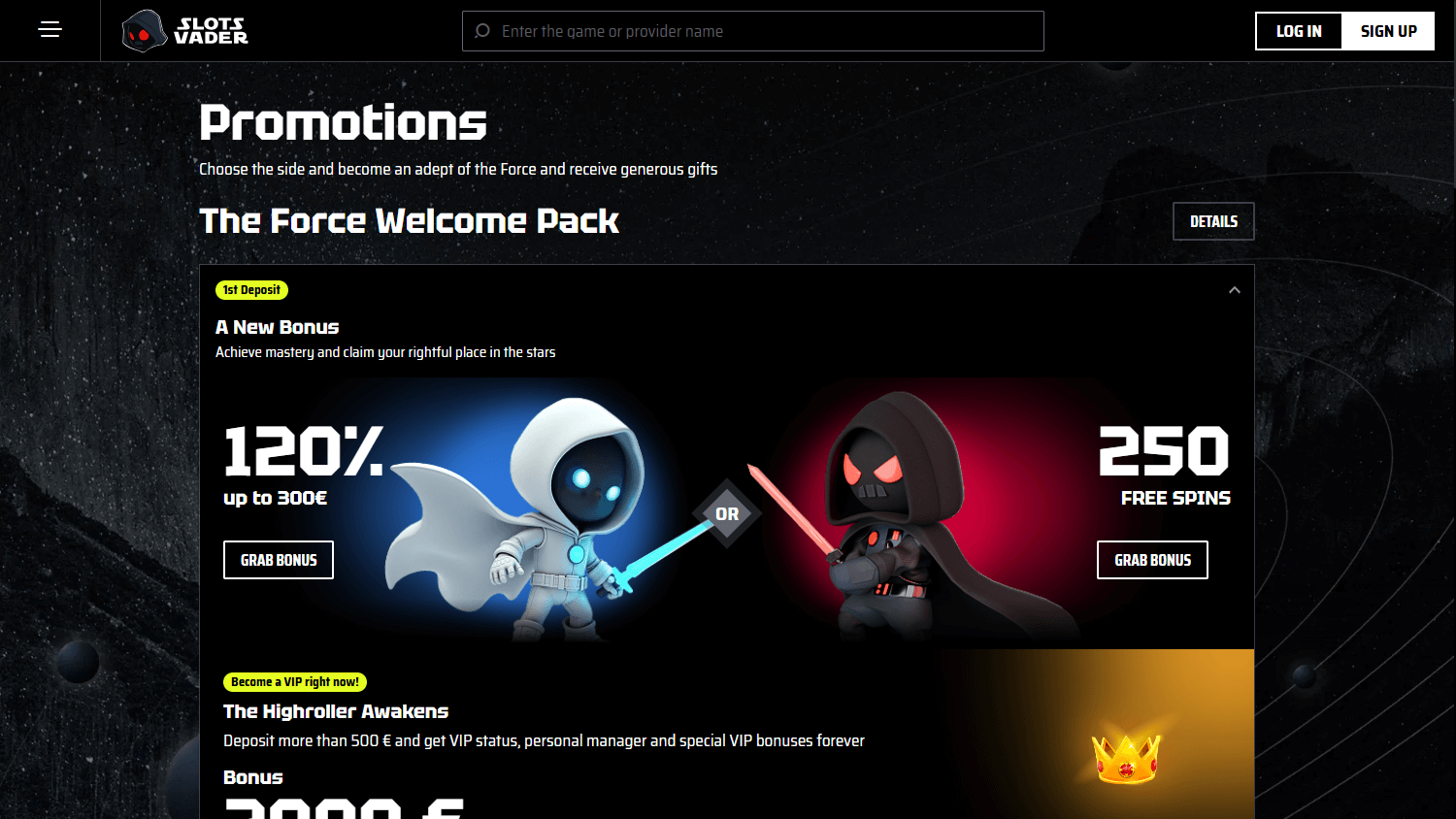 premium Slotsvader Casino bónus sem depósito imagem em Portugal