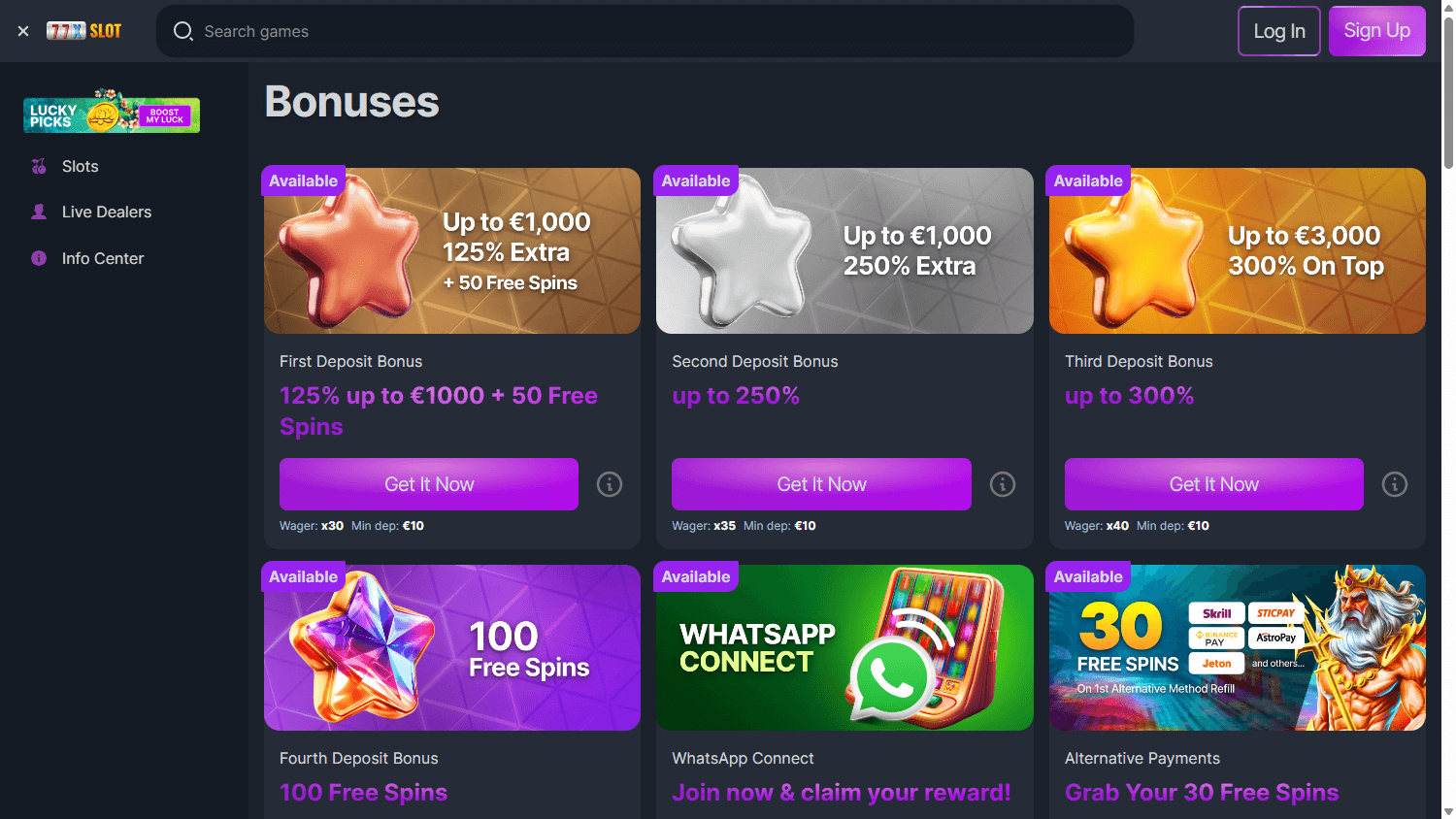 77xslot_Casino_promotions_desktop