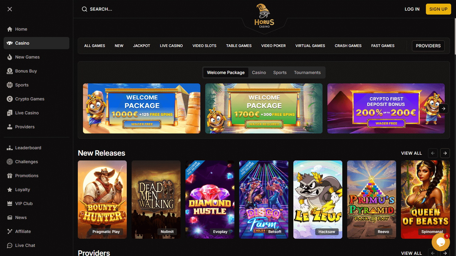 Exploring the Games of Horus Casino