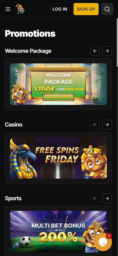 Horus Casino's Bonus Promotions