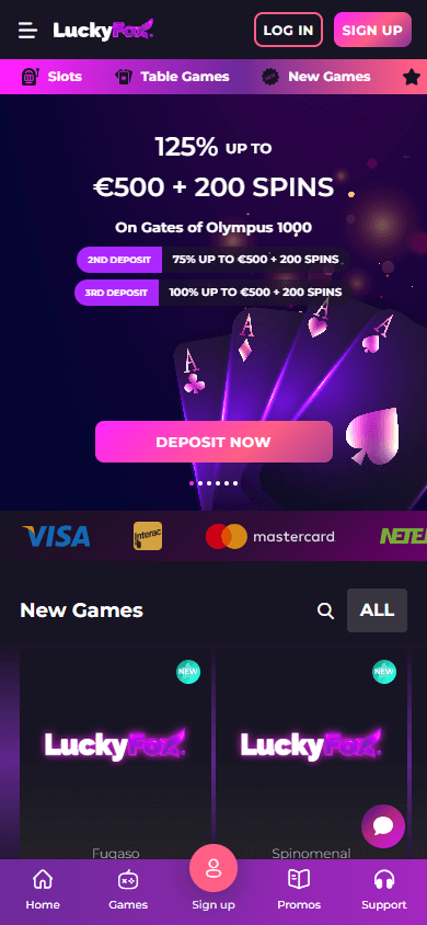 Lucky_Fox_Casino_homepage_mobile