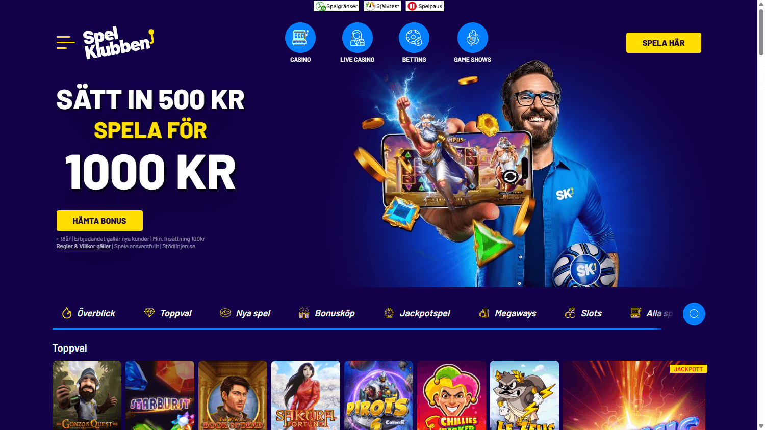 spelklubben_casino_homepage_desktop