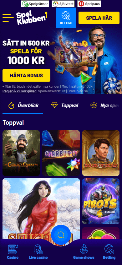 spelklubben_casino_homepage_mobile