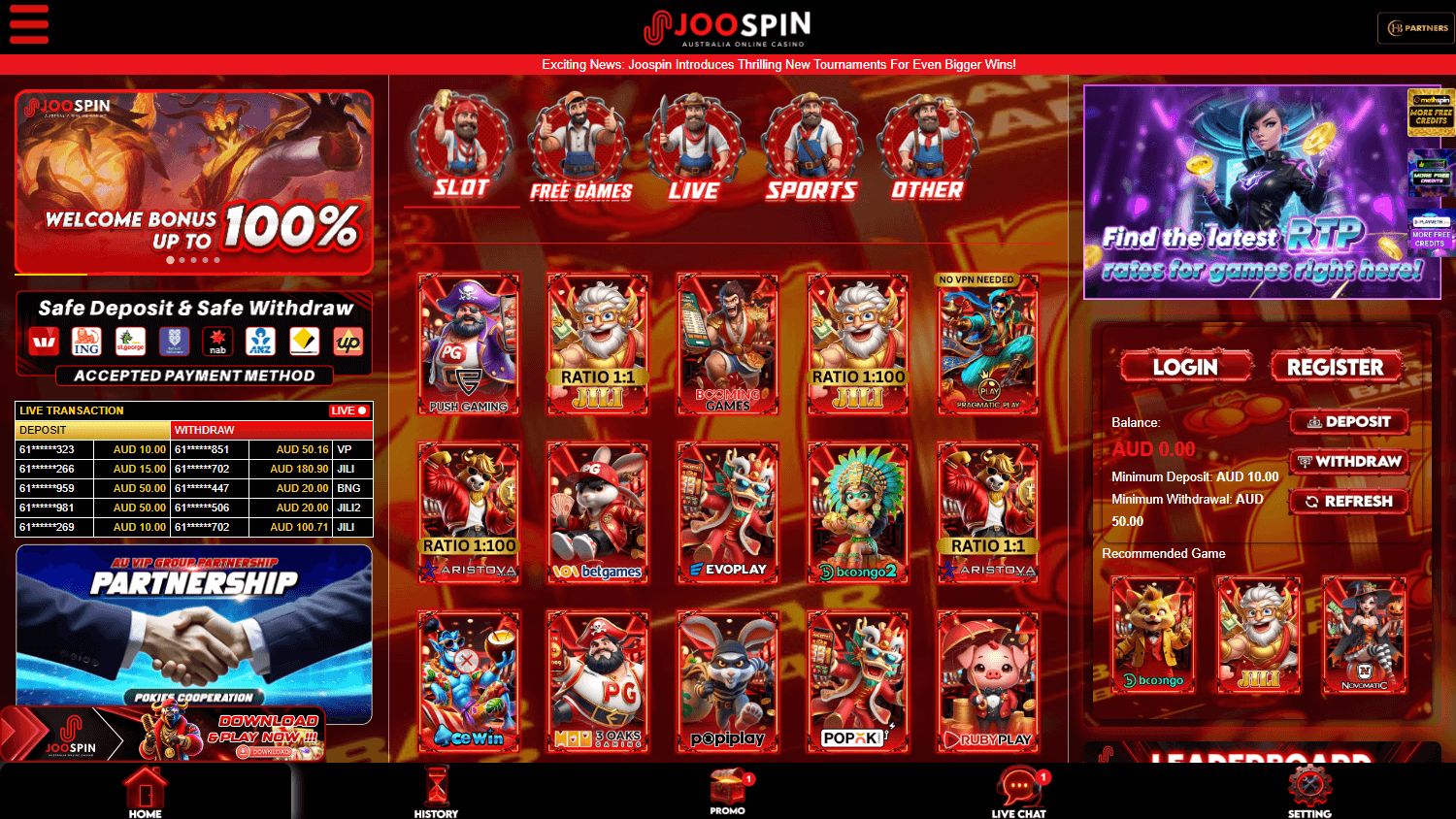 joospin_casino_homepage_desktop