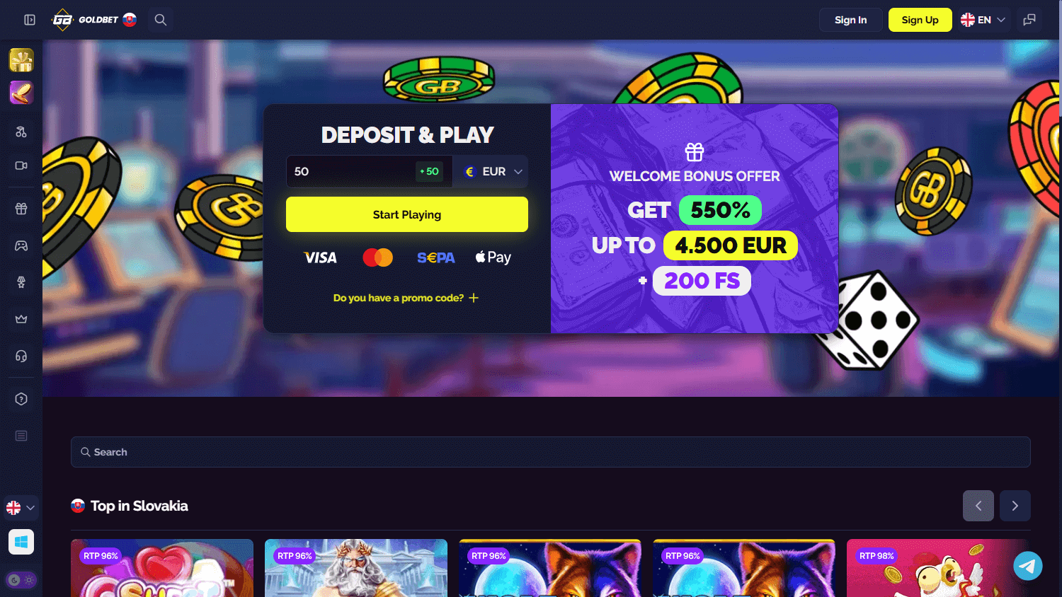 goldenbet promo codes