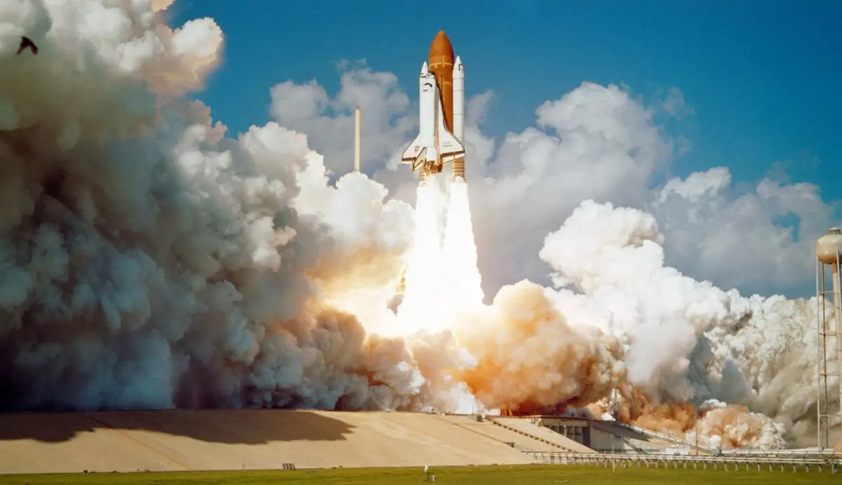 Rocket taking off