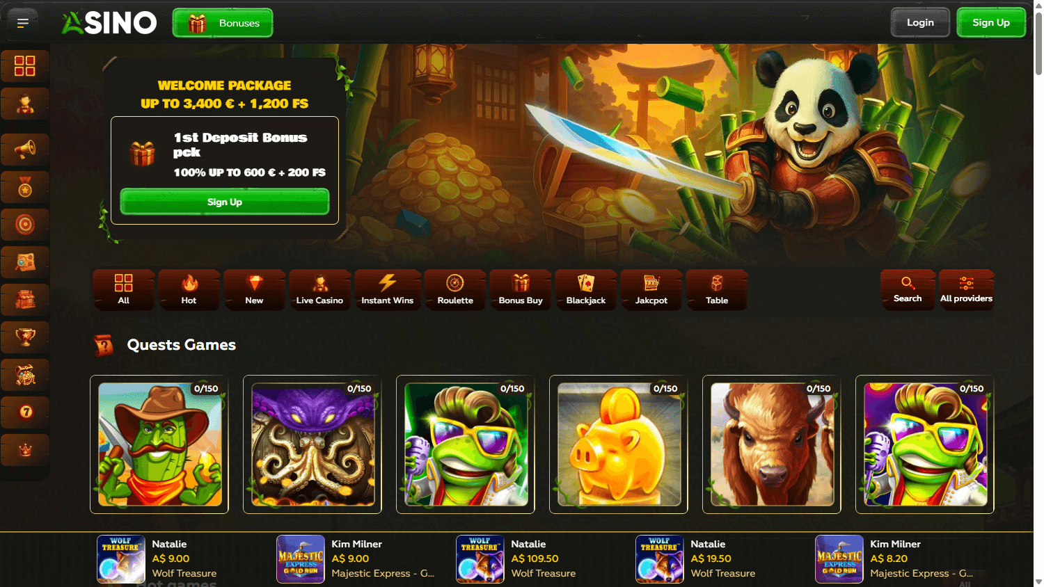 asino_casino_homepage_desktop