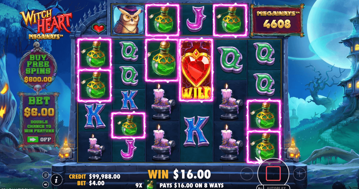 Witch Heart Megaways win