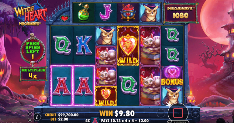 Witch Heart Megaways free spins