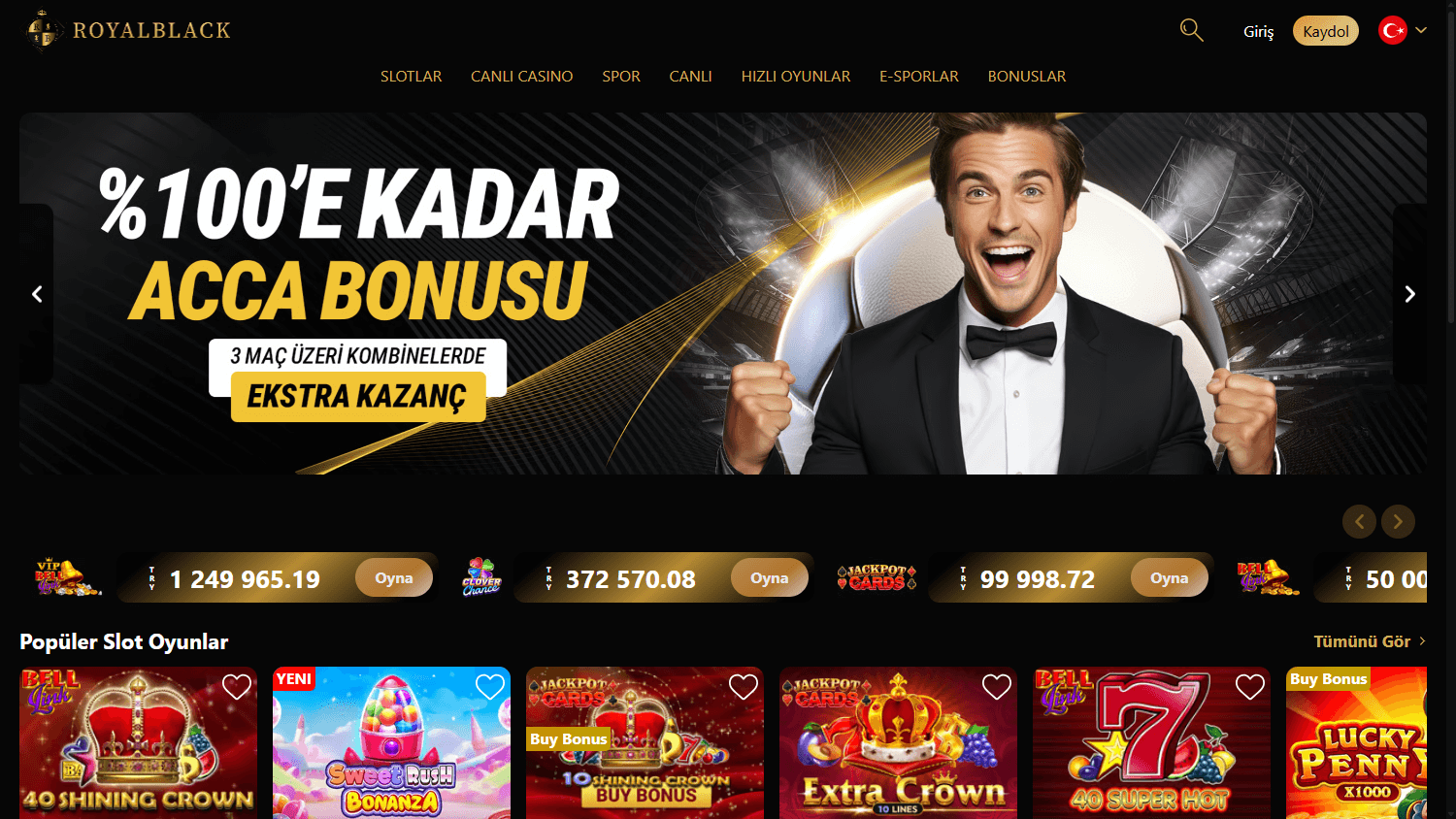 best Rich Royal Casino welcome package banner