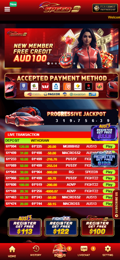 Speed_9_Casino_homepage_mobile