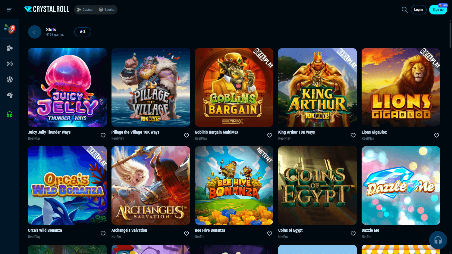 Crystal roll casino app