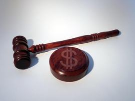 judicial-hammer-and-knocker-symbolizing-fine