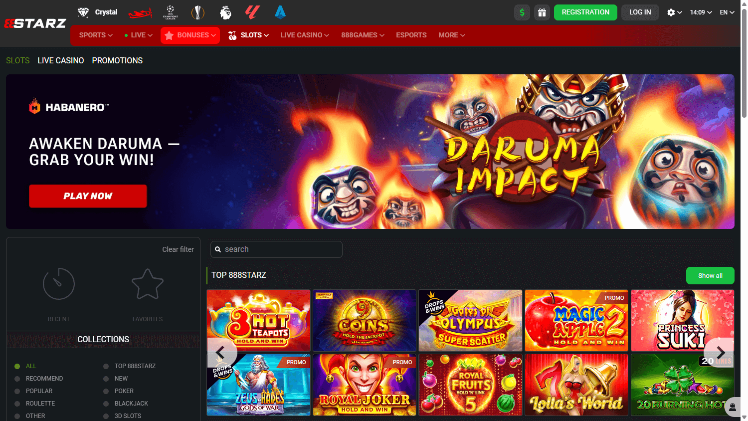 Galeria gier 888starz casino