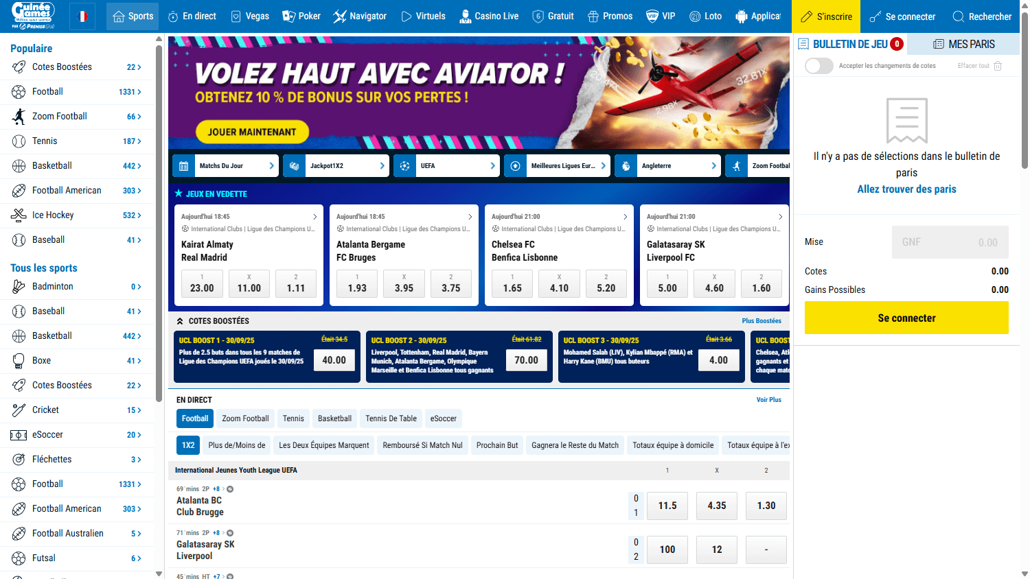 guinee_games_casino_homepage_desktop