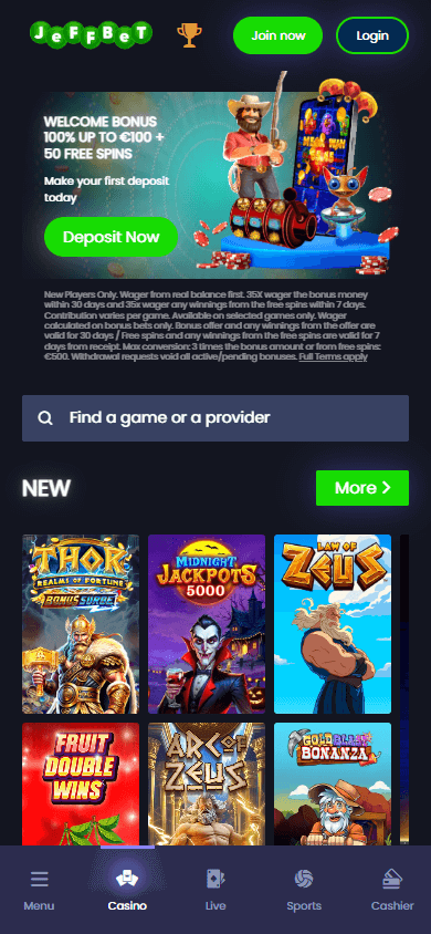 jeffbet_casino_homepage_mobile