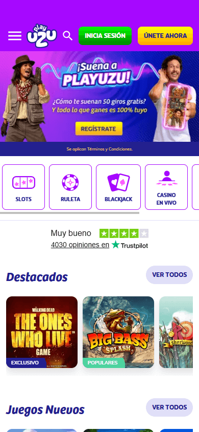 playuzu_casino_homepage_mobile