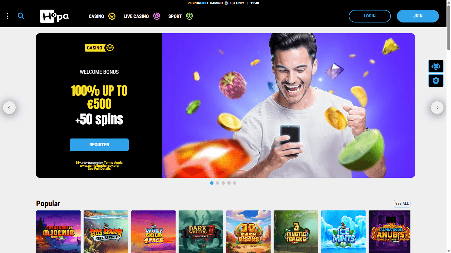 hopa_casino_homepage_desktop