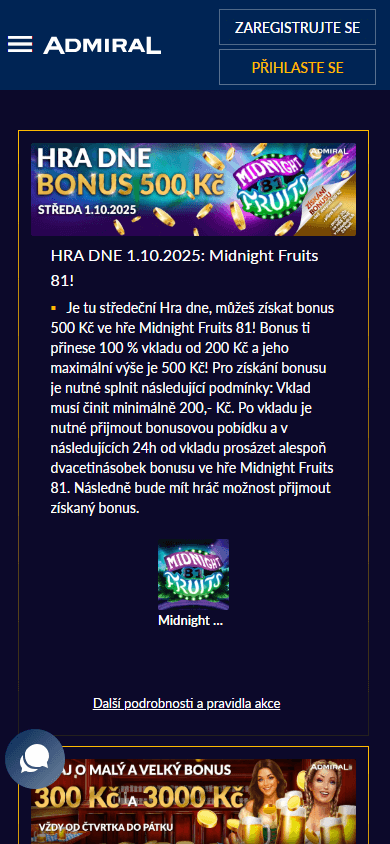 Admiral casino bonus