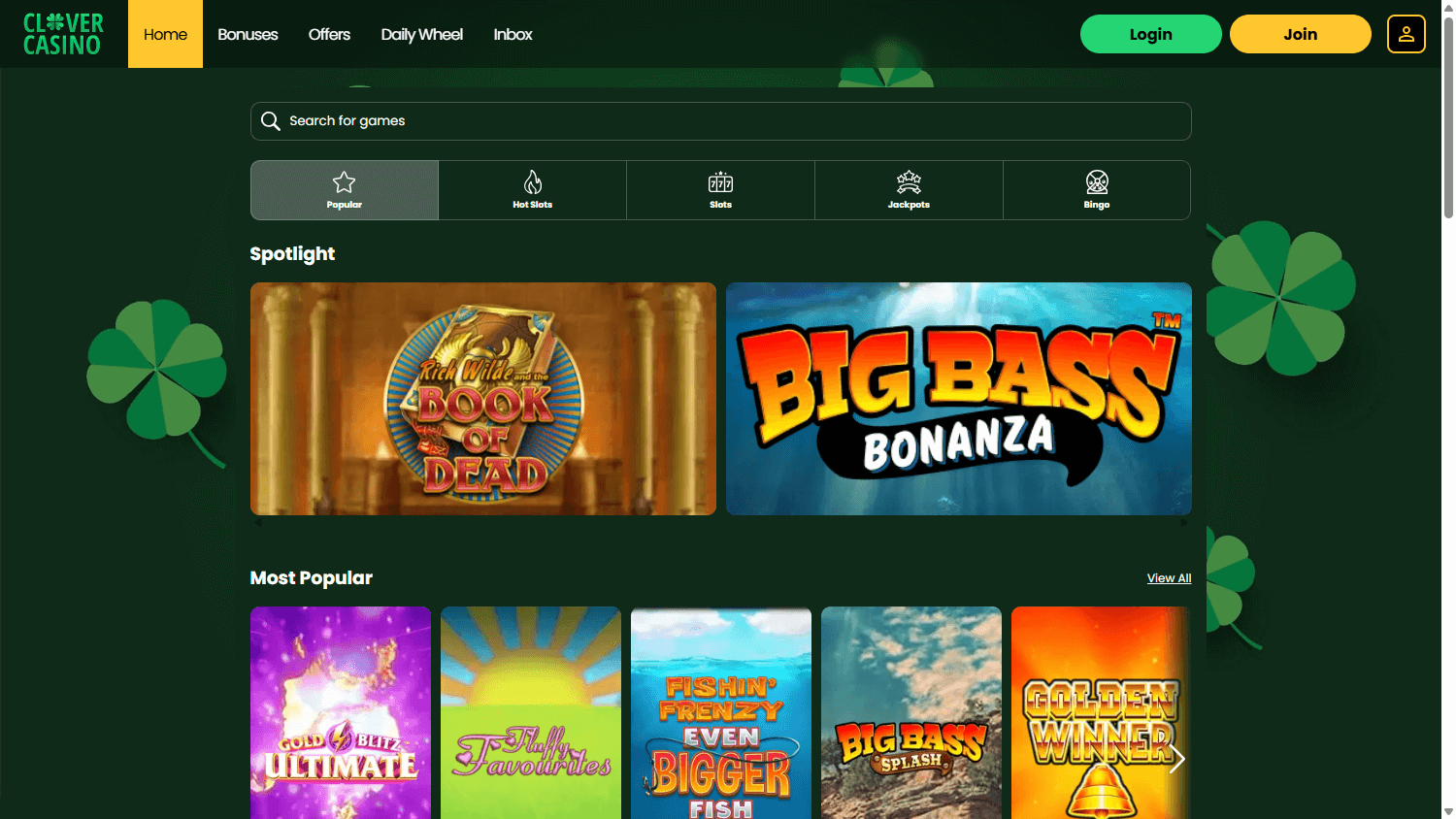 Explore Clover's Game Gallery