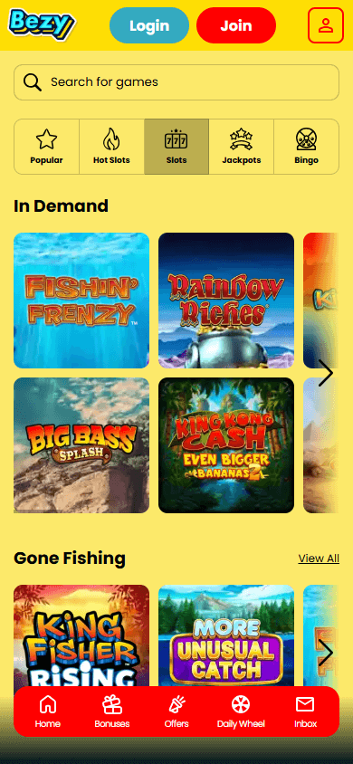 Bezy_Casino_game_gallery_mobile