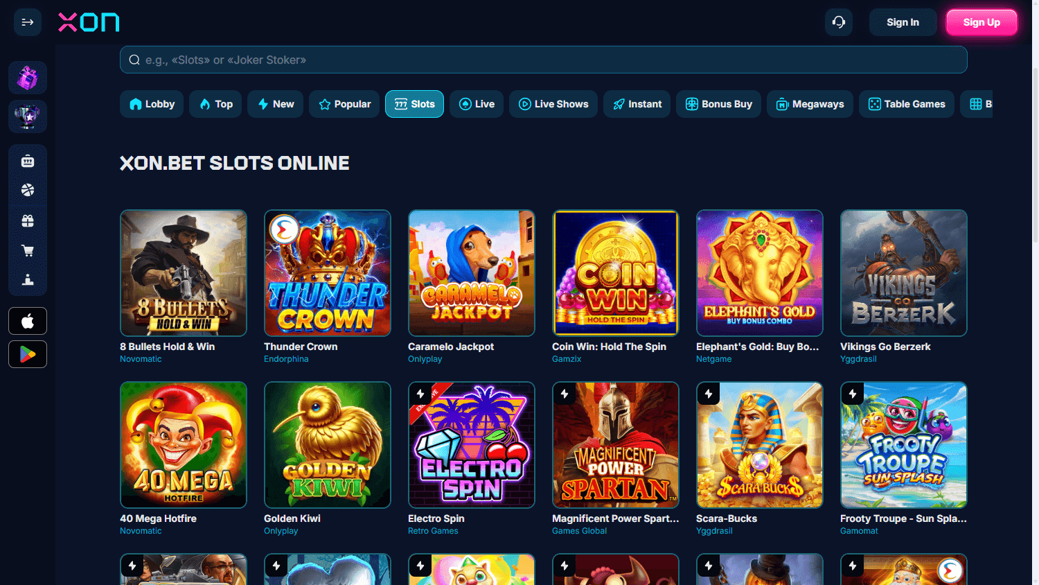 Xon_Bet_Casino_game_gallery_desktop