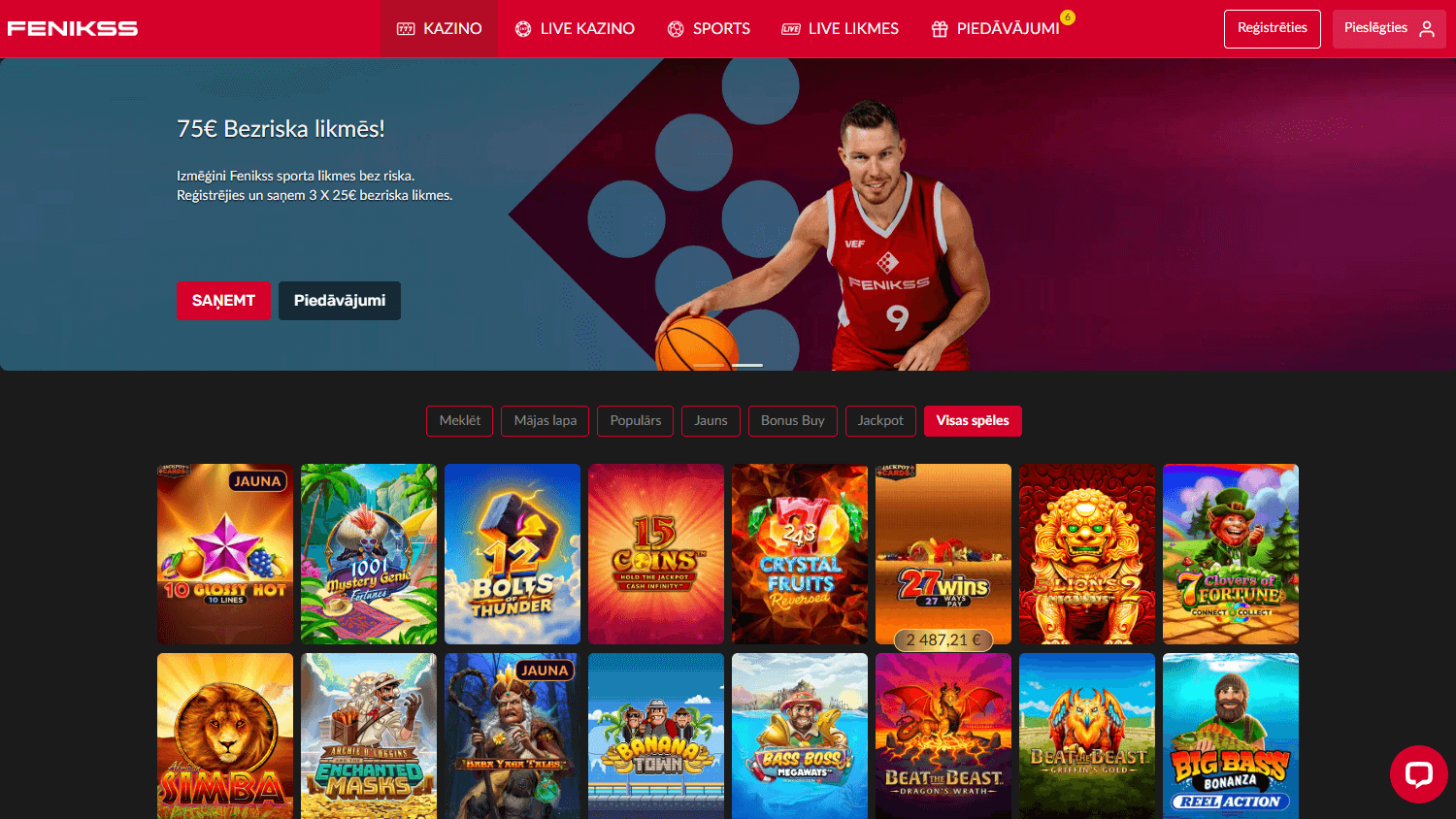 Fenikss online casino