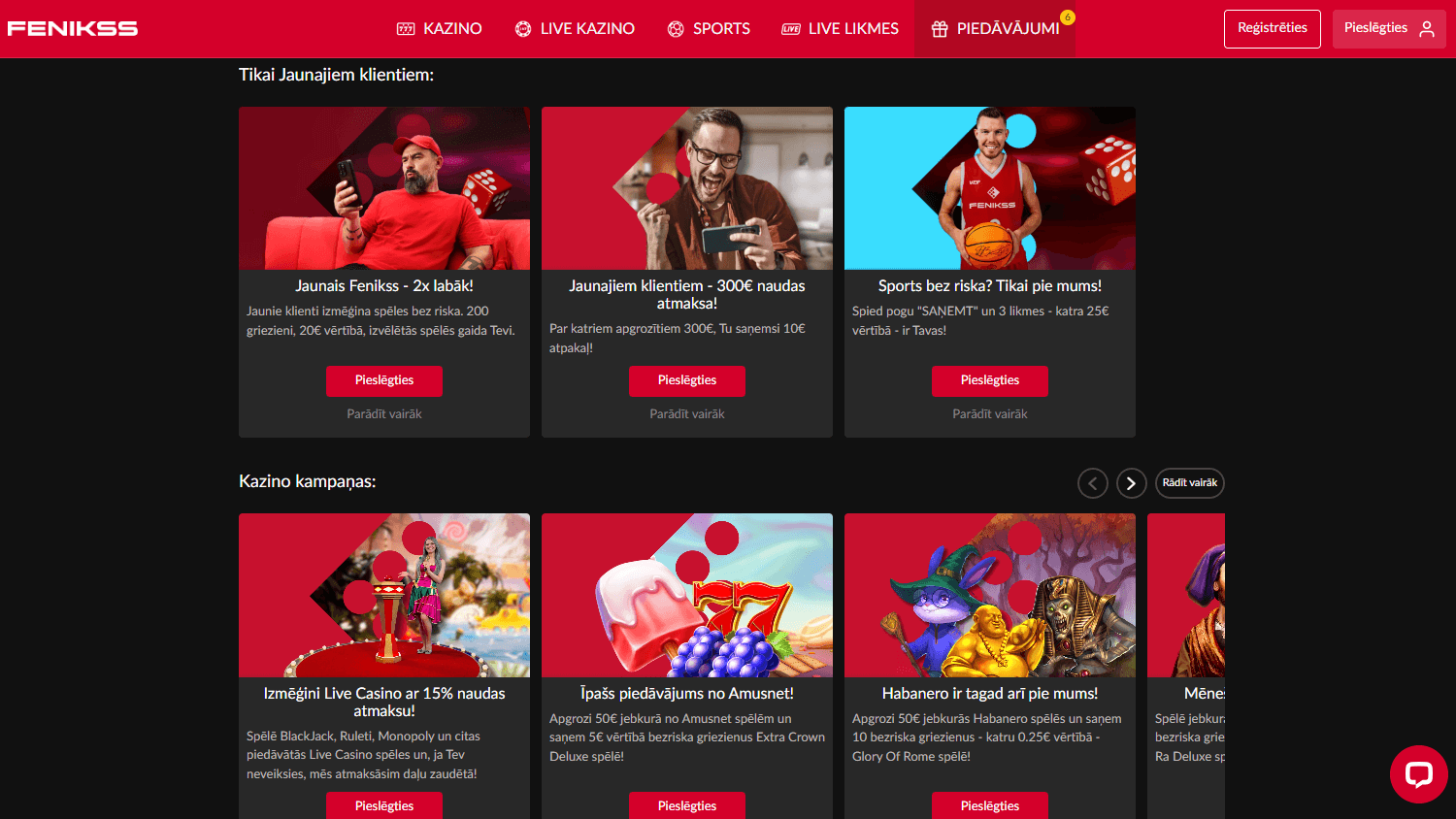 Fenikss online casino