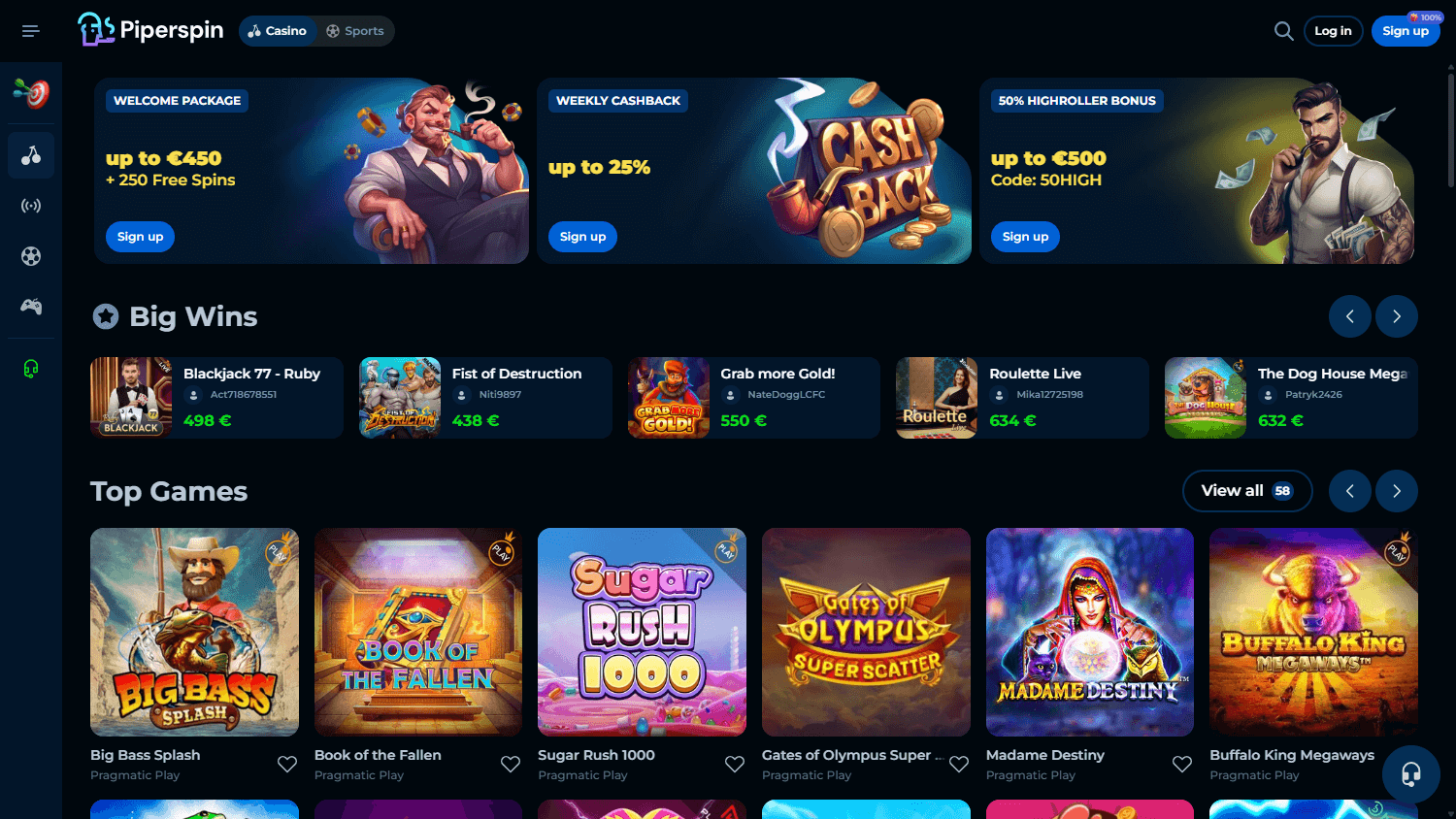 Piperspin_Casino_homepage_desktop