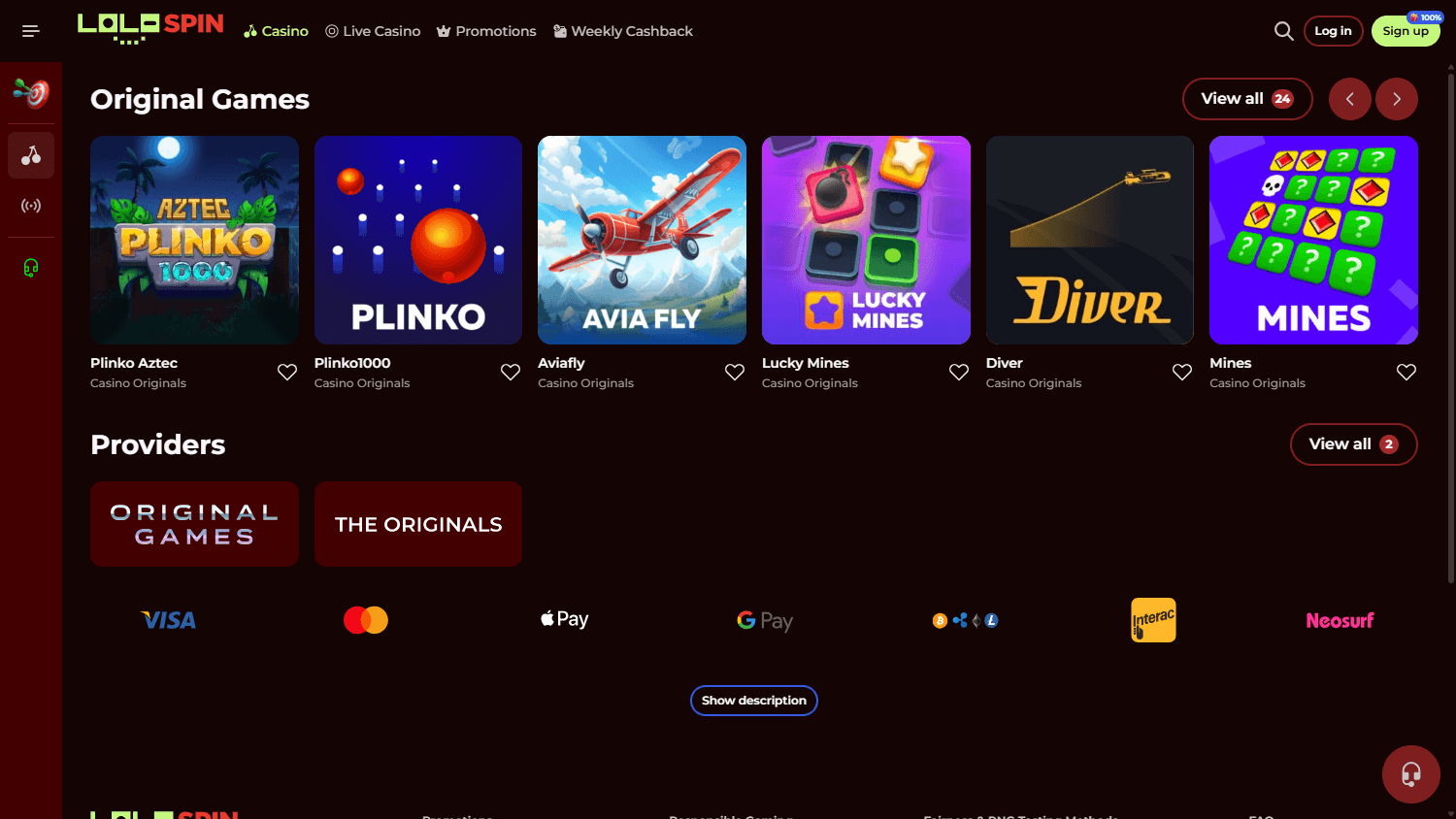ronospin_casino_homepage_desktop