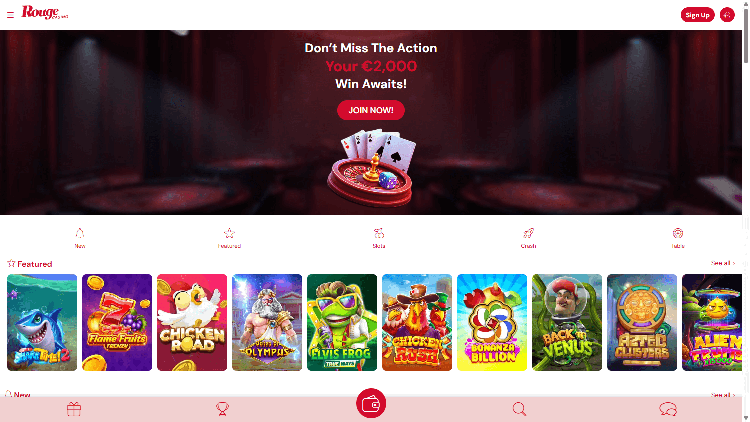 Rouge Casino App wetten: Mobile Einsätze im Test