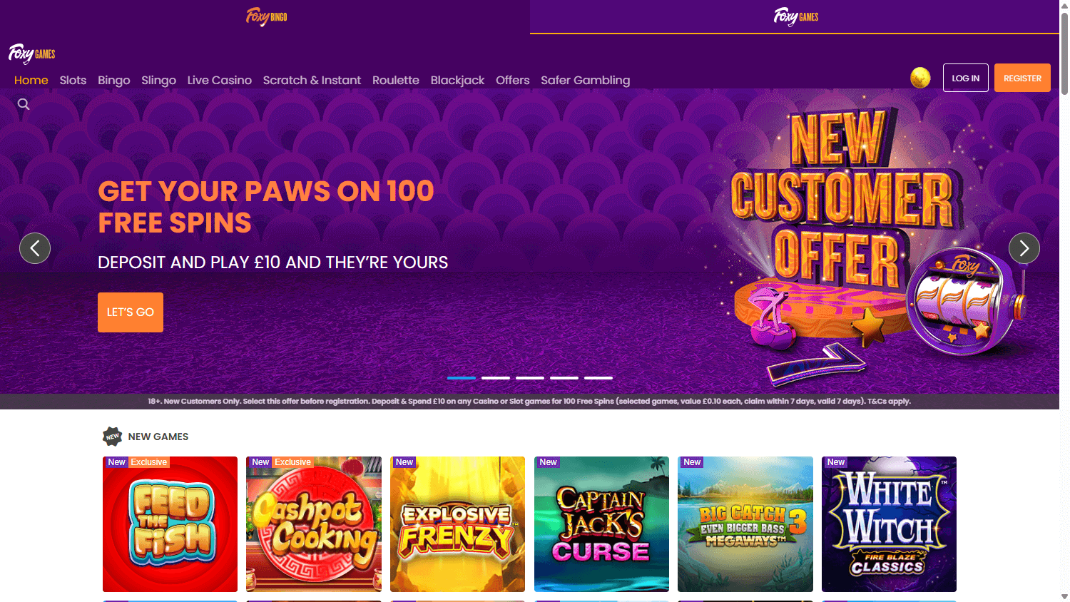 Foxy_Games_Casino_homepage_desktop