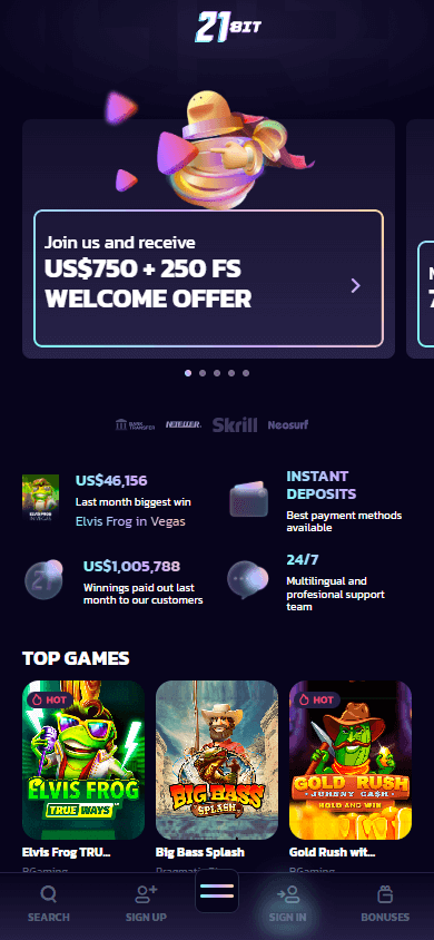21bit_casino_homepage_mobile
