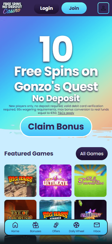 free_spins_no_deposit_casino_ie_homepage_mobile