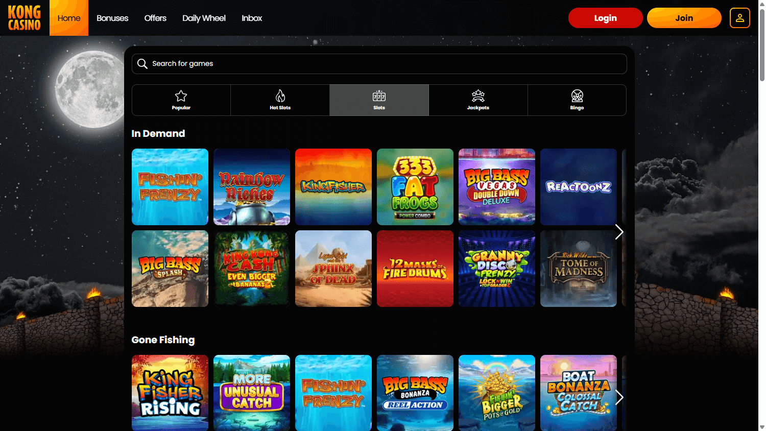 activate Kong Casino high roller bonus banner