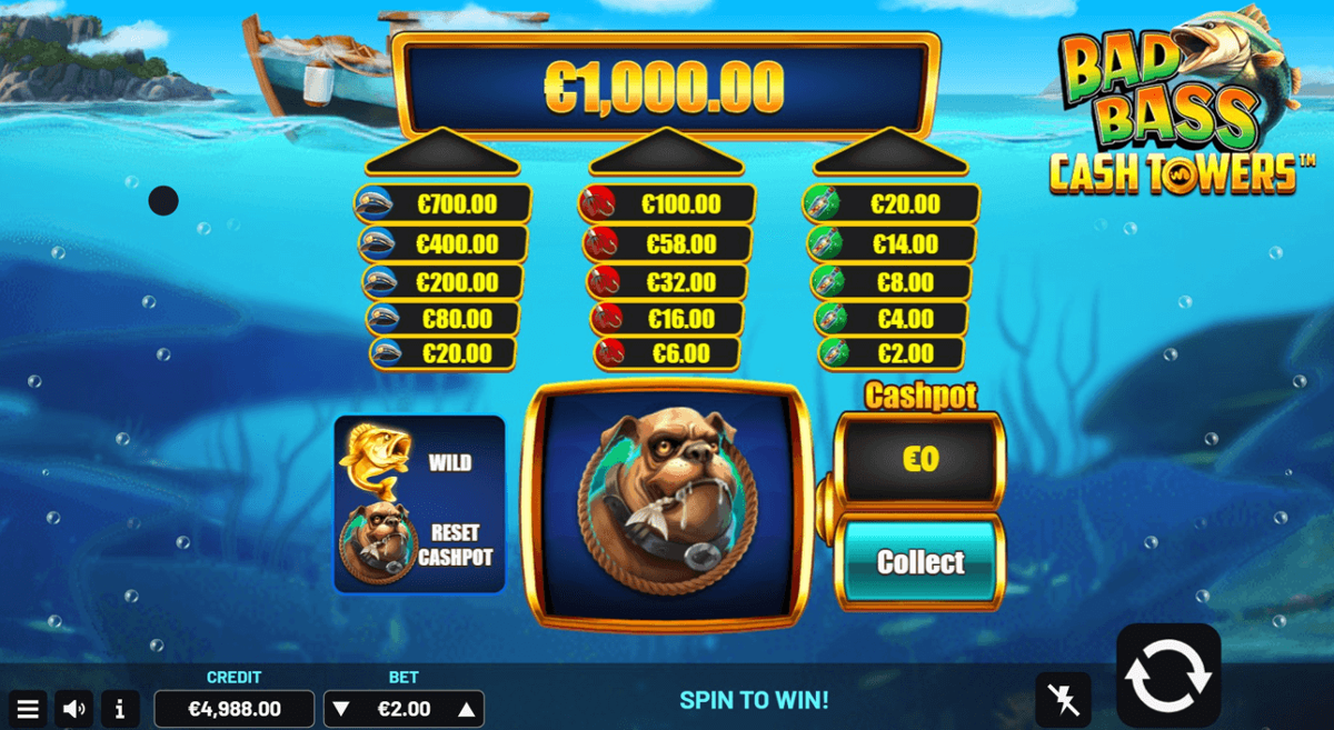 Bad Bass Cash Towers dog symbol