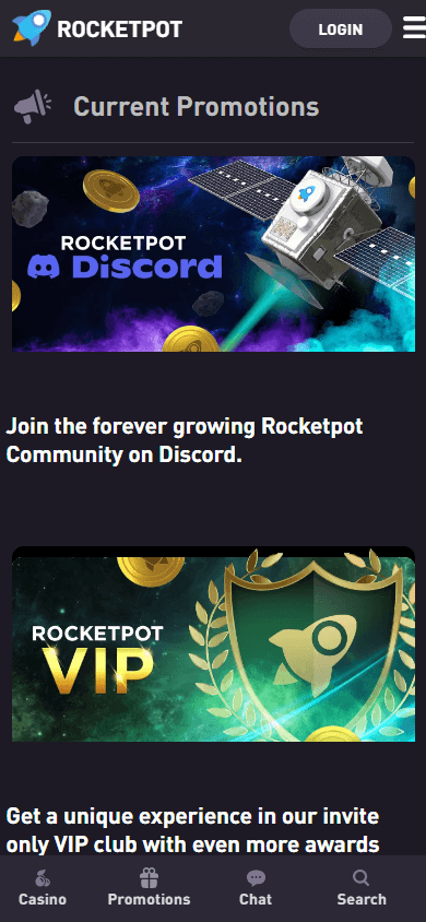 Rocketpot_Casino_promotions_mobile