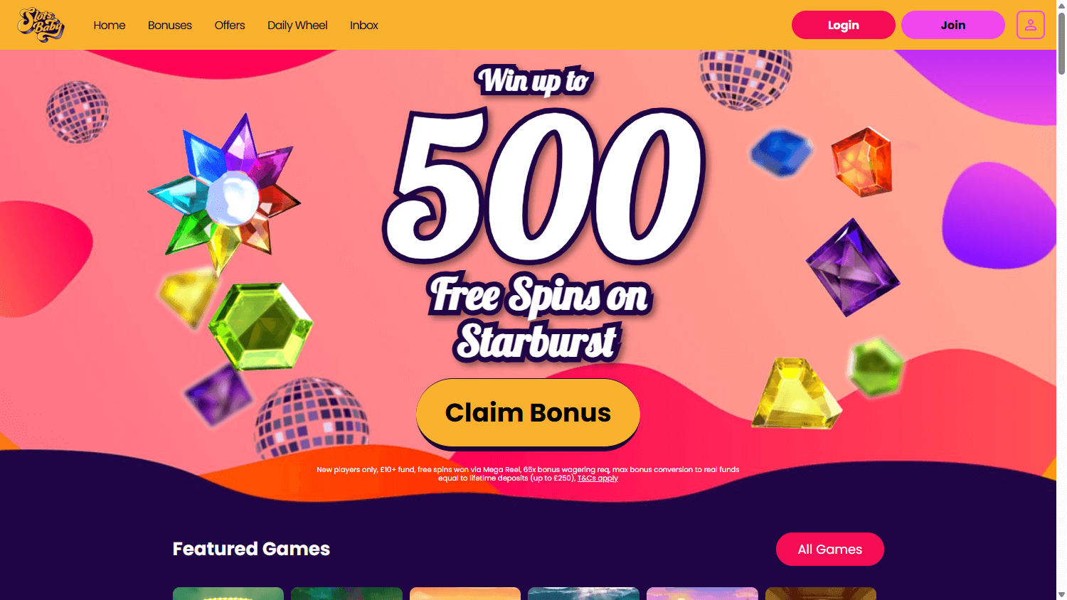 Slots_Baby_Casino_homepage_desktop