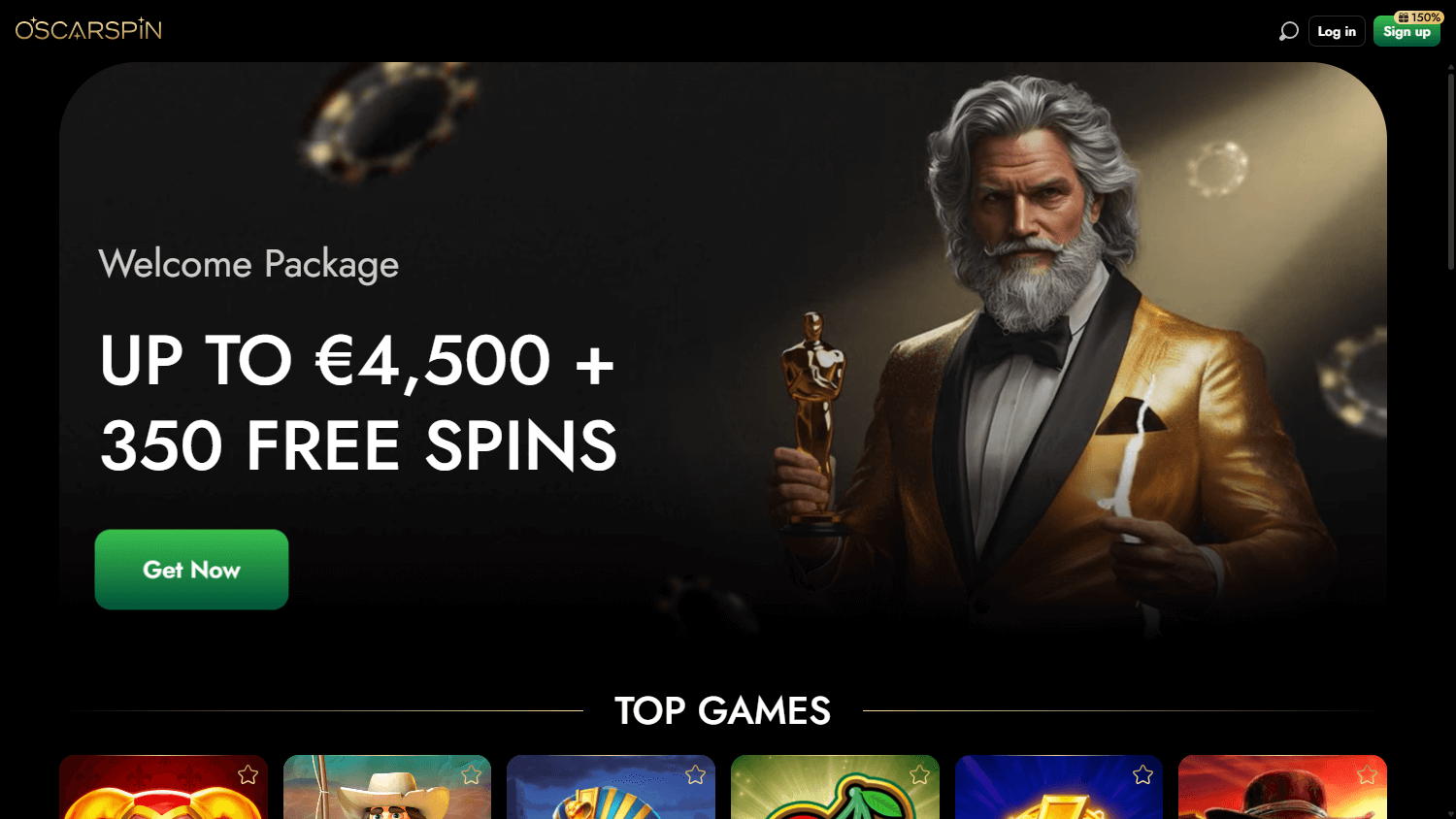 Oscarspin_Casino_homepage_desktop