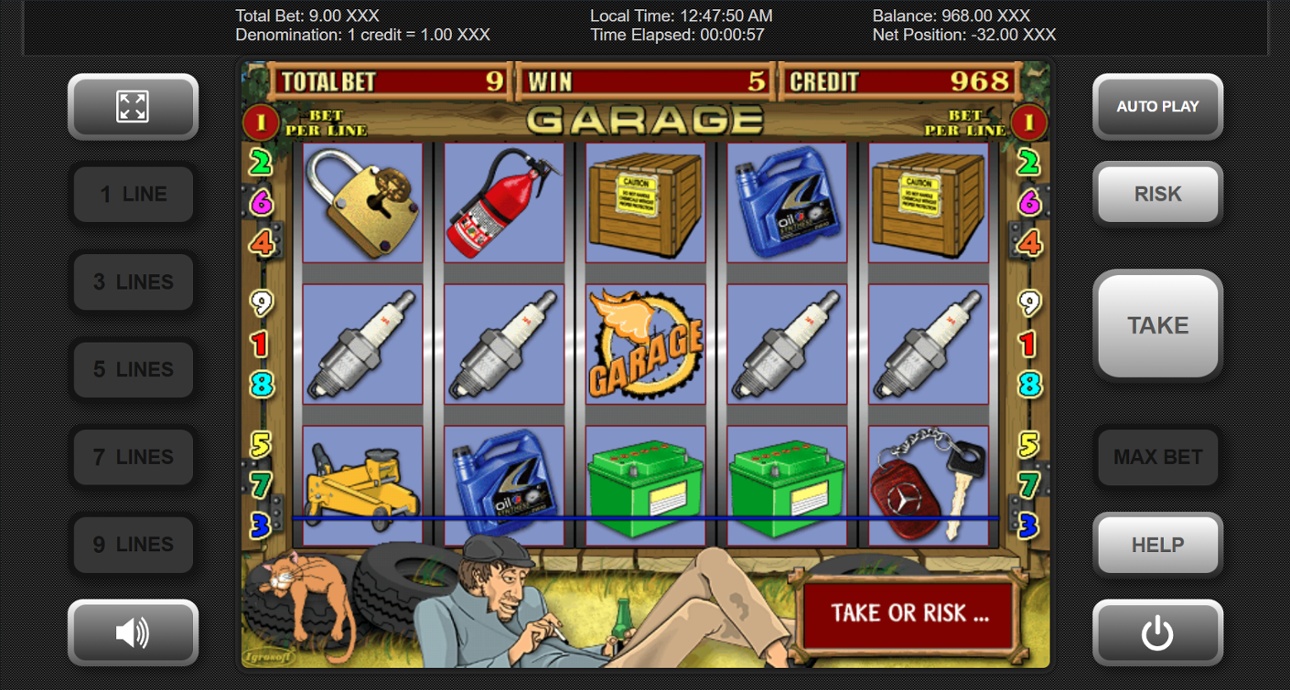 Garage slot win