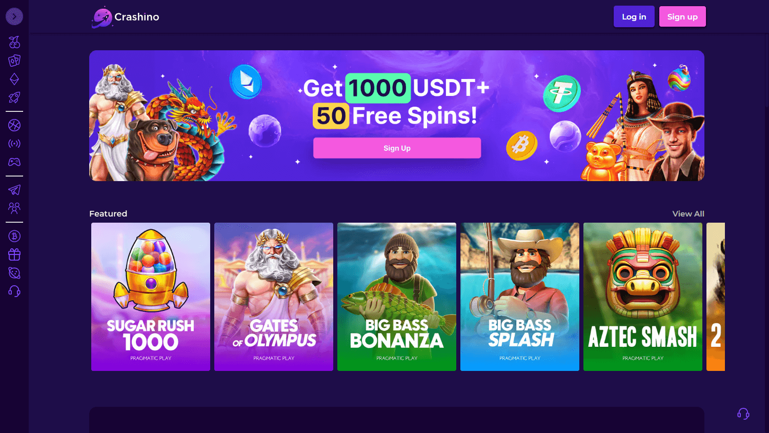 crashino_casino_homepage_desktop