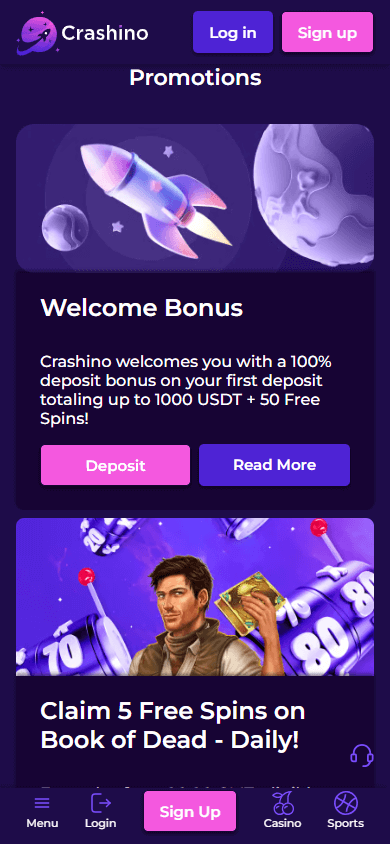 crashino_casino_promotions_mobile