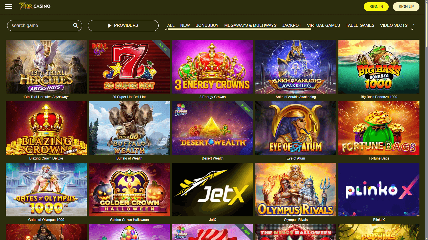 Thor Casino Review für Spieler aus Deutschland