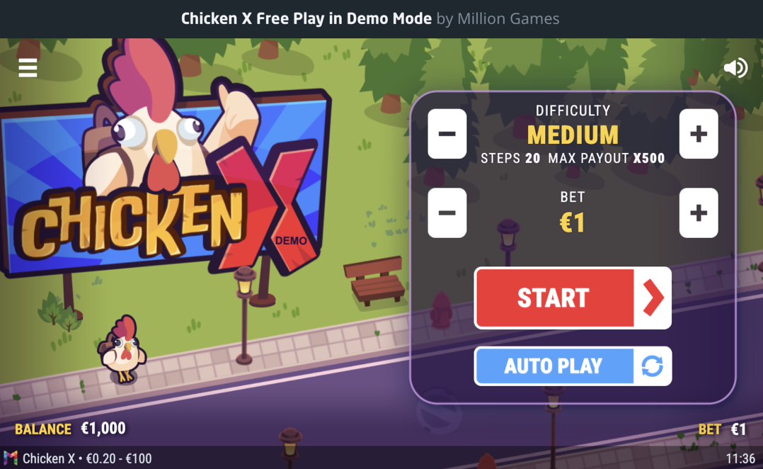 ChickenX difficulty