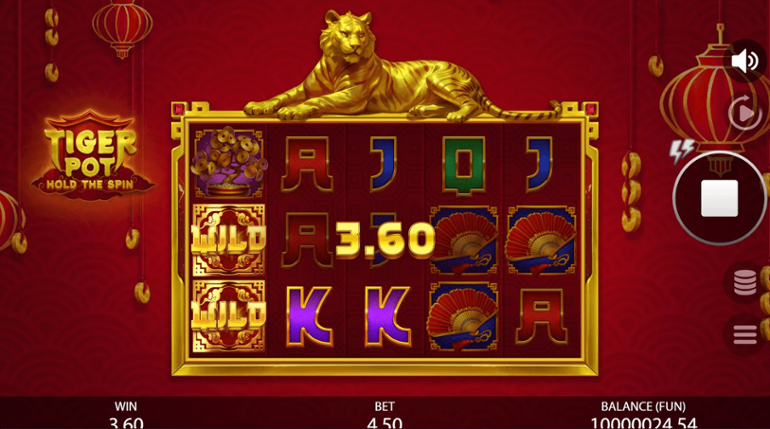 Tiger Pot Hold The Spin win