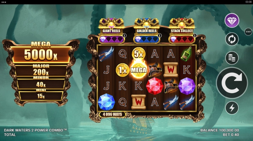 Dark Waters 2 Power Combo Demo Play Free Slot Game